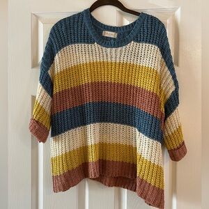 Altar’d State color block sweater. Half sleeve length